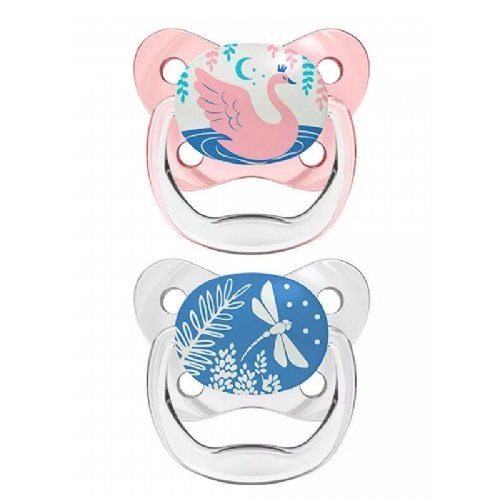Chupete silicona nocturno dr brown´s prevent 0 - 6 meses 2 unidades color rosa - dr brown´s prevent