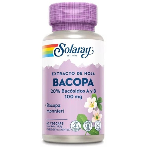 Bacopa solaray  60 capsulas vegetales