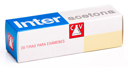 Inter acetona 20 tiras