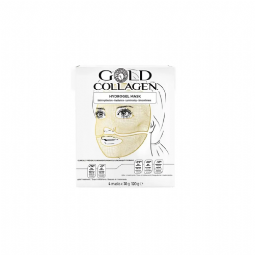 Gold collagen hydrogel mask 4 unidades