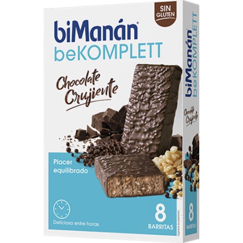 Bimanan bekomplett snack  8 barritas 35 g sabor chocolate crujiente