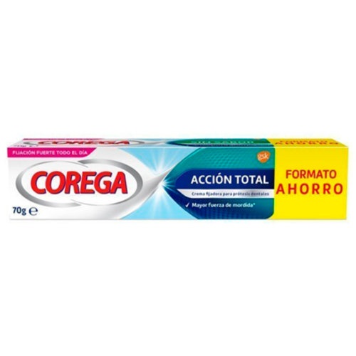 Corega accion total crema fijadora adhesivo protesis dental 1 envase 70 g - adhesivo protesis dental