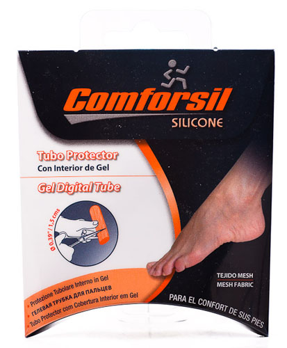 COMFORGEL tubo protector dedos recubrimiento interior gel (tejido mesh 1,5 cm diametro 2 u)