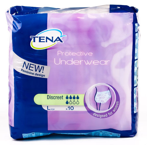BRAGA ABSORB INC ORINA DIA ANAT tena protective underwear discreet (t - gde 10 u)