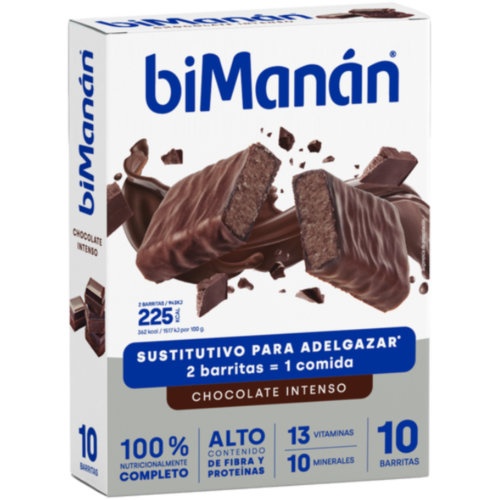 Bimanan sustitutivo  10 barritas 31 g sabor chocolate intenso