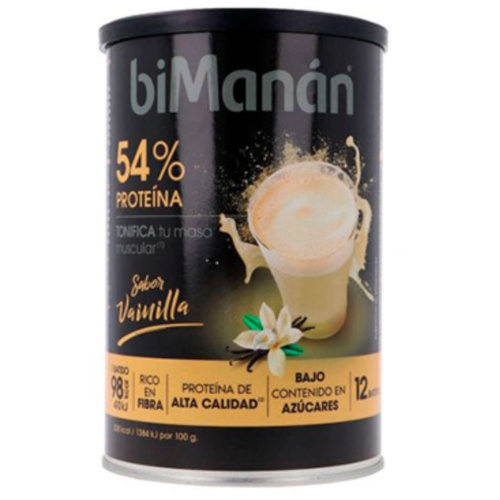 Bimanan proteina batido  1 lata 12 dosis 360 g sabor vainilla