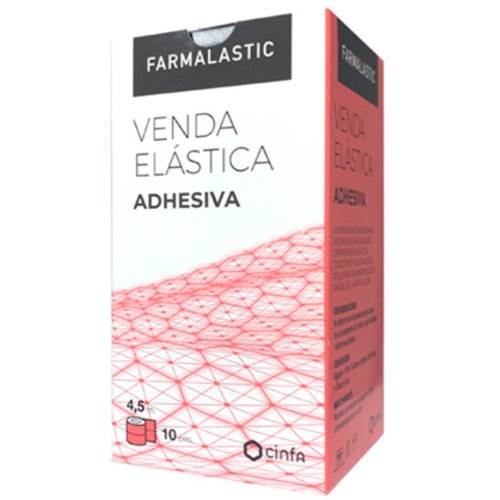 Venda elastica adhesiva - farmalastic (1 unidad 4,5 m x 10 cm)