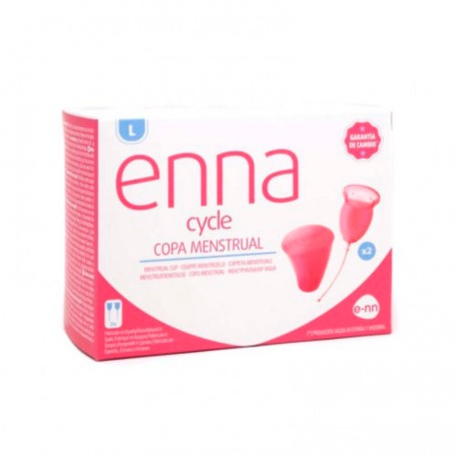 Enna copa menstrual easy 2 unidades talla l + esterilizador