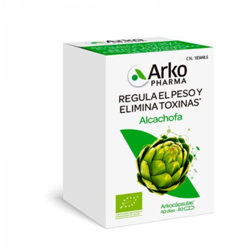 Arkocapsulas alcachofa bio  80 capsulas