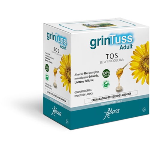 Grintuss adult con poliresin (20 comprimidos)