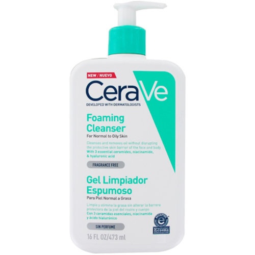 Cerave gel limpiador espumoso (1 envase 473 ml)