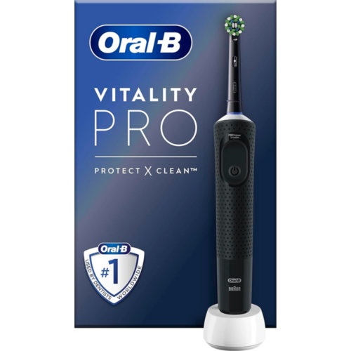 Cepillo dental electrico recargable oral-b vitality pro 1 unidad + 2 recambios color negro - oral-b 