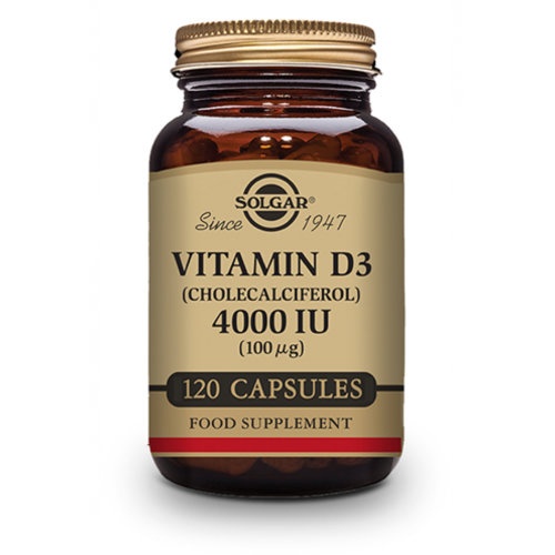 Solgar vitamina d3 colecalciferol  4000 ui 100 microgramos 120 capsulas vegetales