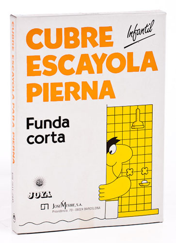 JOYA CIERRE VELCRO cubre escayola (infantil pierna corta)