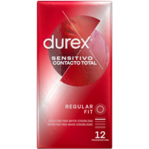 Durex sensitivo contacto total - preservativos (12 unidades)
