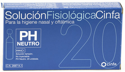 cinfa solucion fisiologica (monodosis 5 ml 20 u)