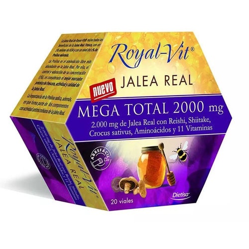 Dietisa jalea real royal vit mega total 2000 mg 20 amp 10 ml lila