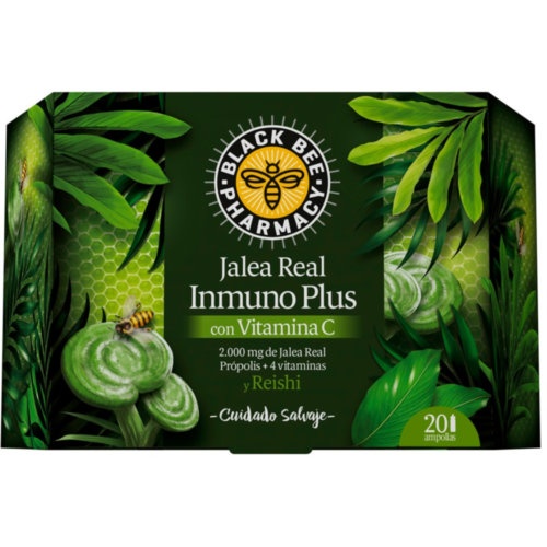 Black bee pharmacy jalea inmuno plus  20 viales 10 ml