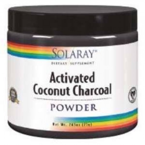 Solaray Charcoal Coconut Activated Carbon Activo 75g