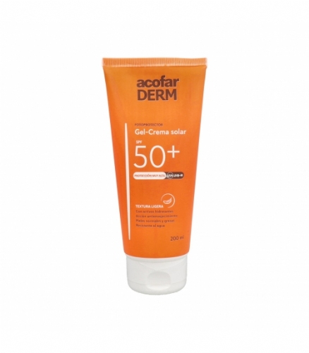 Acofarderm spf 50+ tacto ligero gel crema (1 envase 200 ml)