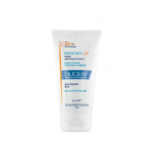 Ducray keracnyl uv fluido anti-imperfecciones spf 50+ uva  1 envase 50 ml