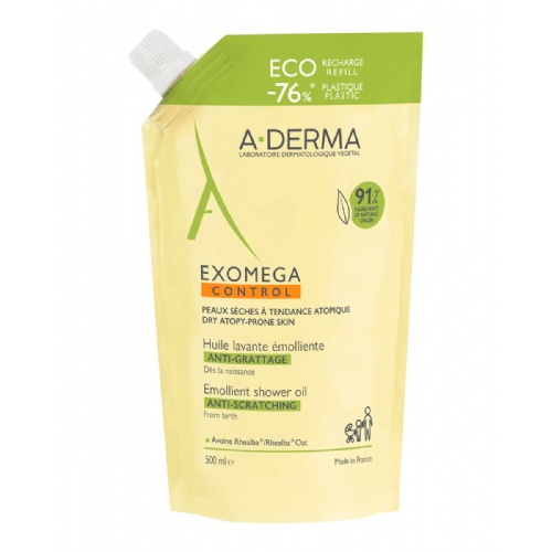 A-derma exomega control aceite limpiador emoliente eco  1 recambio 500 ml