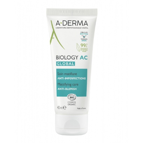 A-derma biology ac global cuidado matif anti-imperfecciones 40 ml
