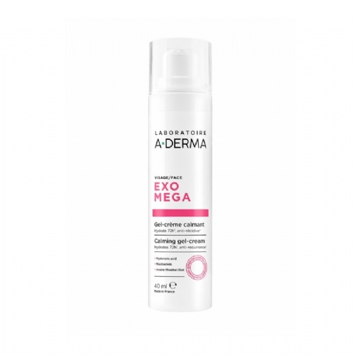 A-derma exomega gel-crema facial calmante  1 envase 40 ml