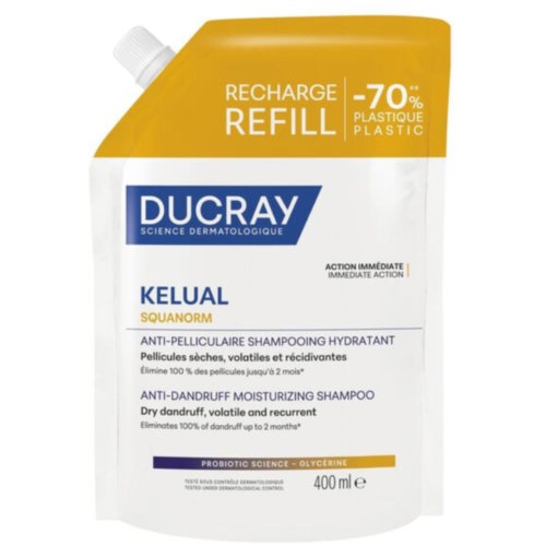 Ducray kelual squanorm champu tratante hidratante caspa seca 400 ml