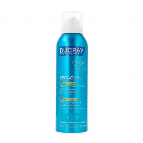 Ducray keracnyl spray cuerpo secante antigranos 150 ml