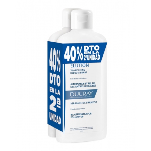 Ducray pack duo elution 400ml 40%dto 2  ud du