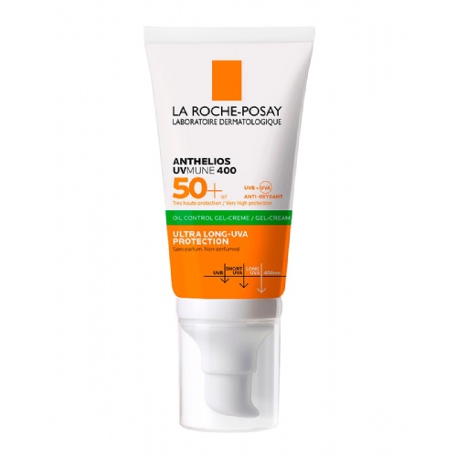 Anthelios oil control gel creme uv mune 400 spf 50+  1 envase 50 ml con color
