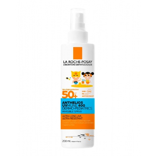 Anthelios uvmune400 dermo-pediat spray invisible spf 50+  1 envase 200 ml