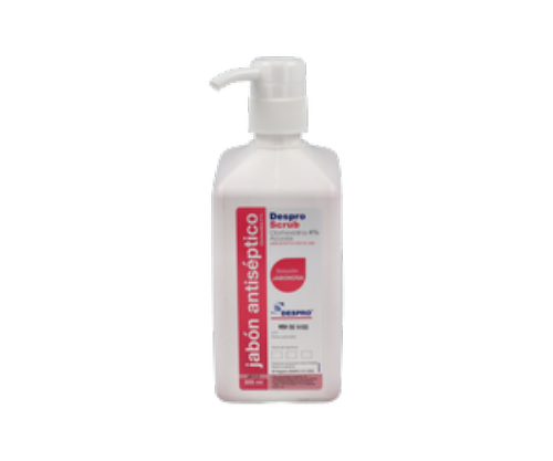 Despro scrub - jabon antiseptico clorhexidina (dosificador 500 ml)