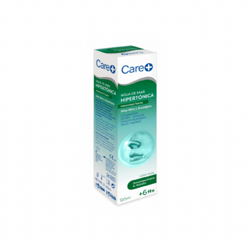 Care+ agua de mar hipertonica aloe vera y eucalipto intensidad fuerte 120 ml