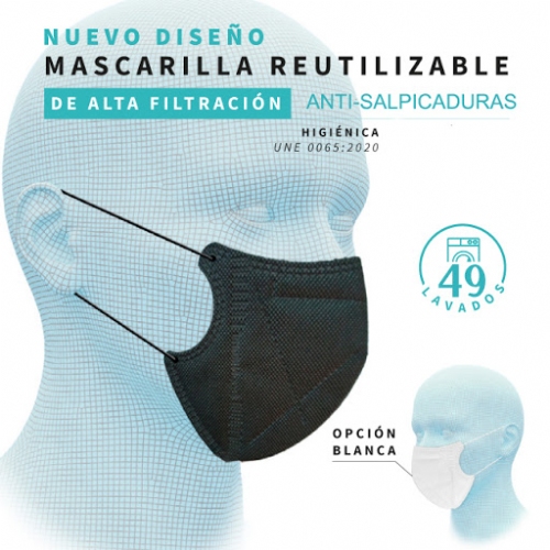 Mascarilla ergonatural reutilizable 2u