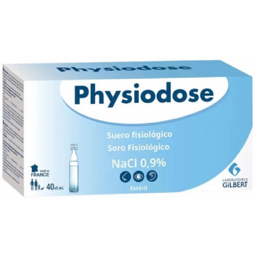 Physiodose suero fisiologico  40 unidades monodosis 5 ml