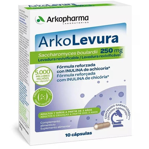 Arko-levura saccharomyces boulardii  250 mg 10 capsulas