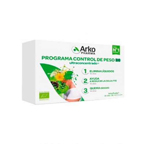 Arkofluido programa control de peso bio  30 ampollas 10 ml