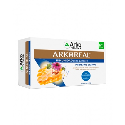 Arkoreal jalea real inmunidad sin azucares  20 ampollas 15 ml