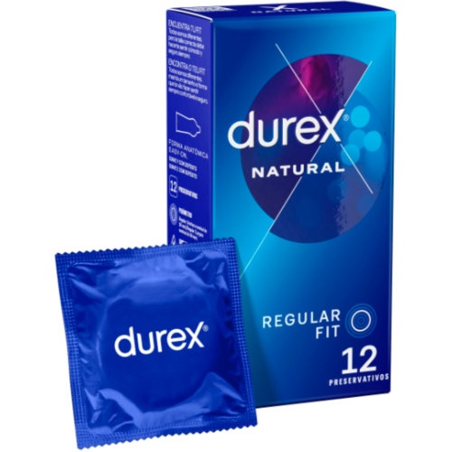 Durex natural plus - preservativos (12 u)