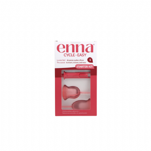 Enna copa menstrual easy 2 unidades talla s con aplicador + esterilizador