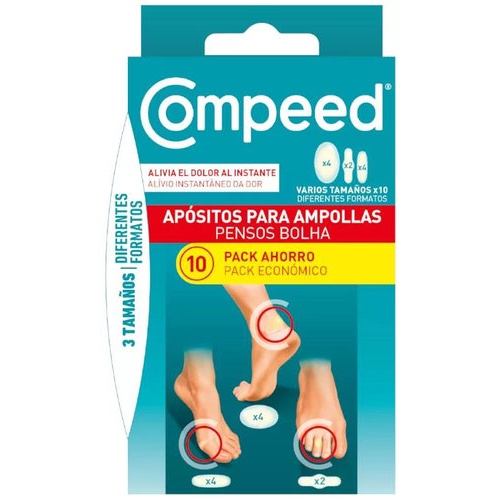 Compeed ampollas  surtido 3 tamaños 10 unidades pack ahorro