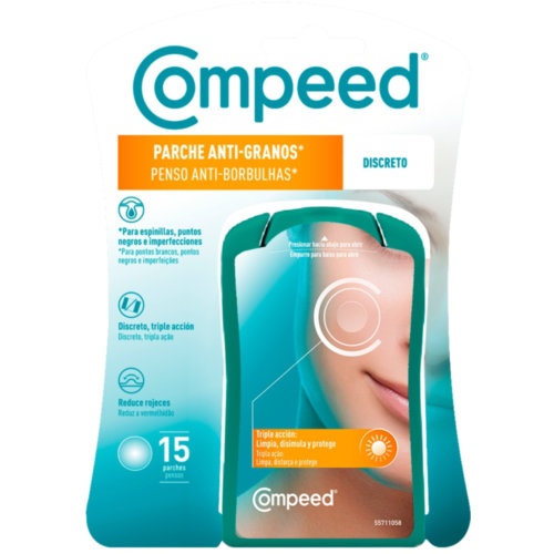 Compeed parche anti-granos discreto triple accion  15 unidades