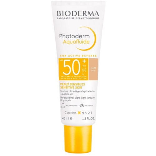 Bioderma fotoprot photoderm max aquafluido t/seco spf50+ claro 40 ml
