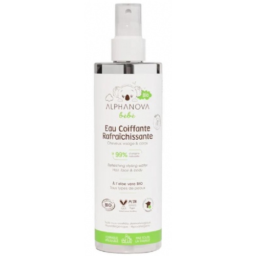 Alphanova agua de peinado refrescante bebe 200 ml bio