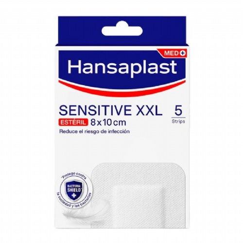 Aposito esteril hansaplast sensitive xxl 5 unidades 10 x 8 cm - aposito esteril