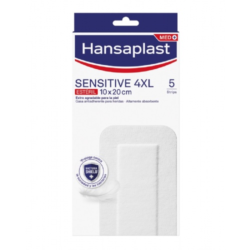 Aposito esteril hansaplast sensitive 4xl 5 unidades 20 x 10 cm - aposito esteril