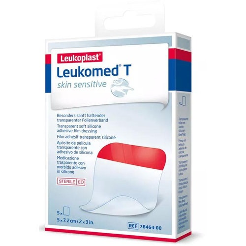 Aposito esteril adhesivo leukomed t skin sensitive 5 unidades 7,2 x 5 cm - aposito esteril adhesivo