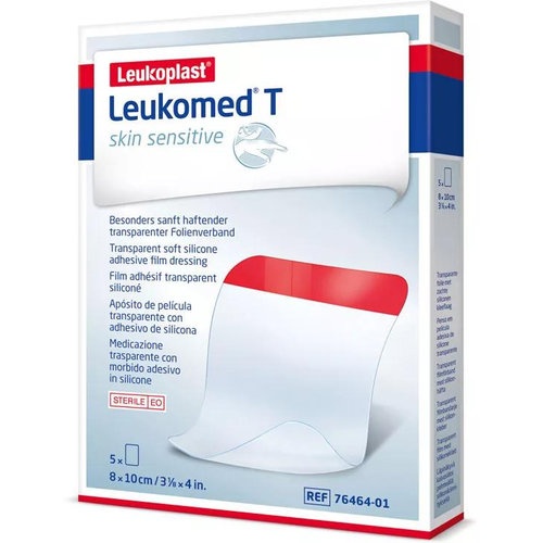 Aposito esteril adhesivo leukomed t skin sensitive 5 unidades 10 x 8 cm - aposito esteril adhesivo
